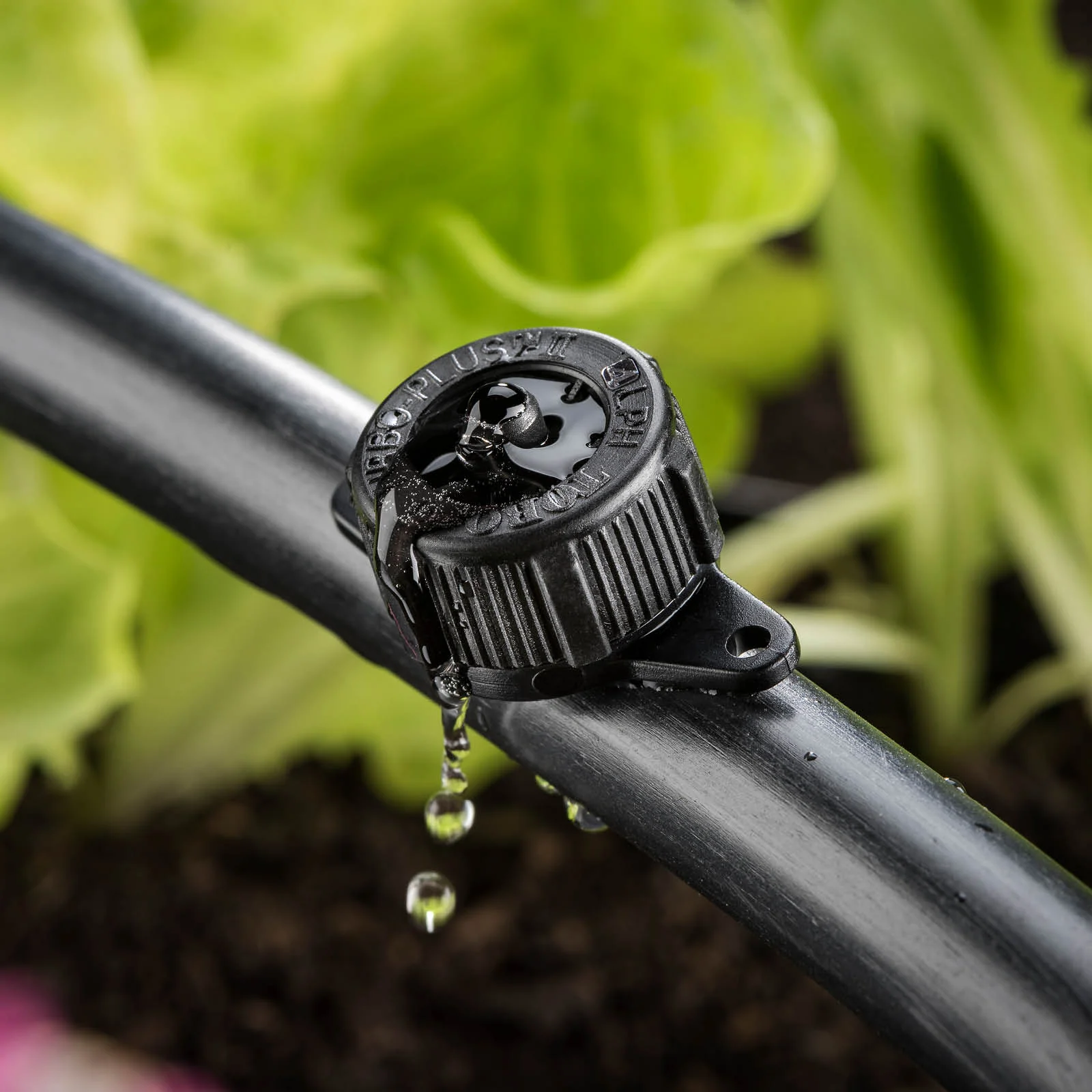 Micro Dripper Turbo Plus 4mm Barbed 4L/h, Black