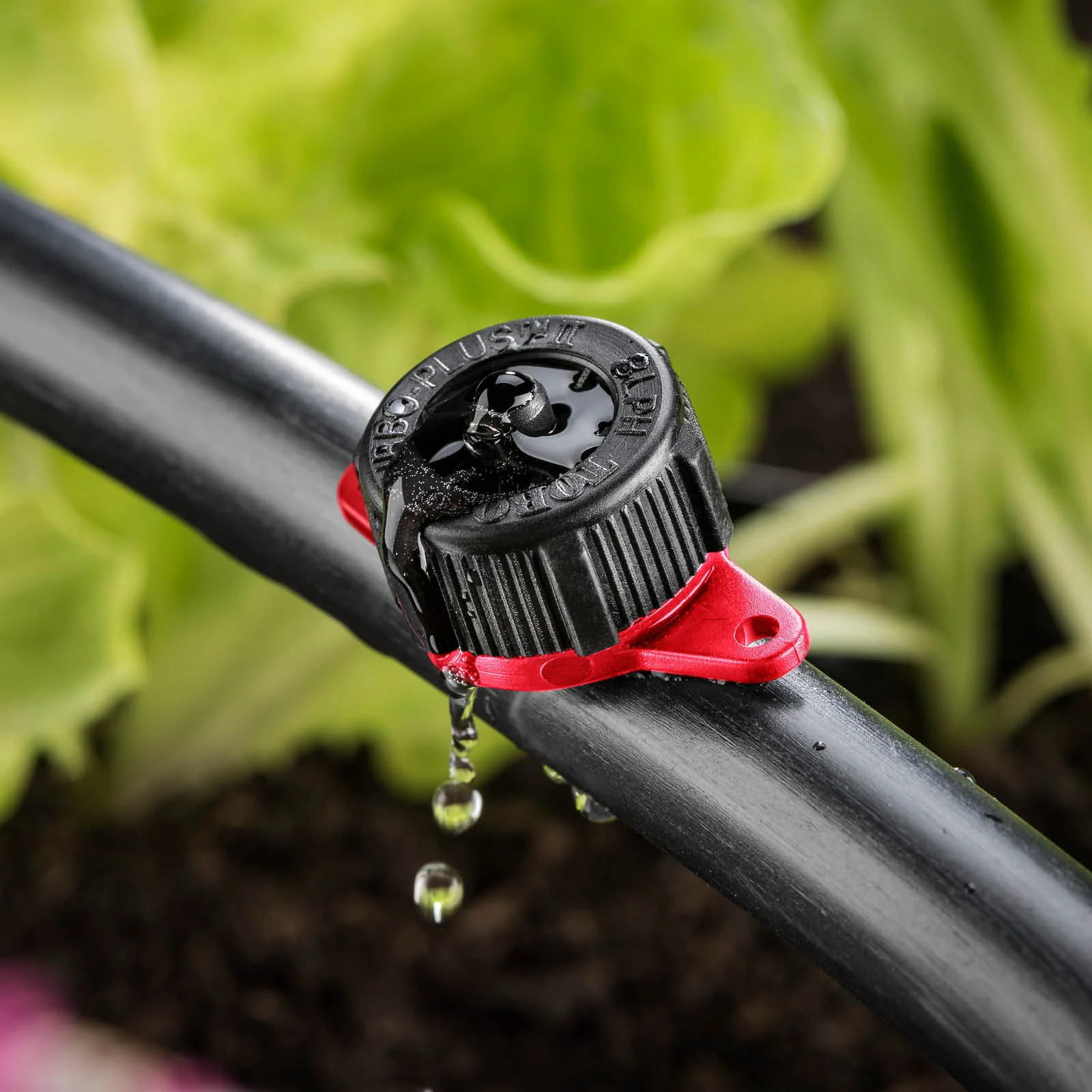 Micro Dripper Turbo Plus 4mm Barbed 8L/h, Black