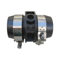 Netafim FlexNet coupling with metal clamps