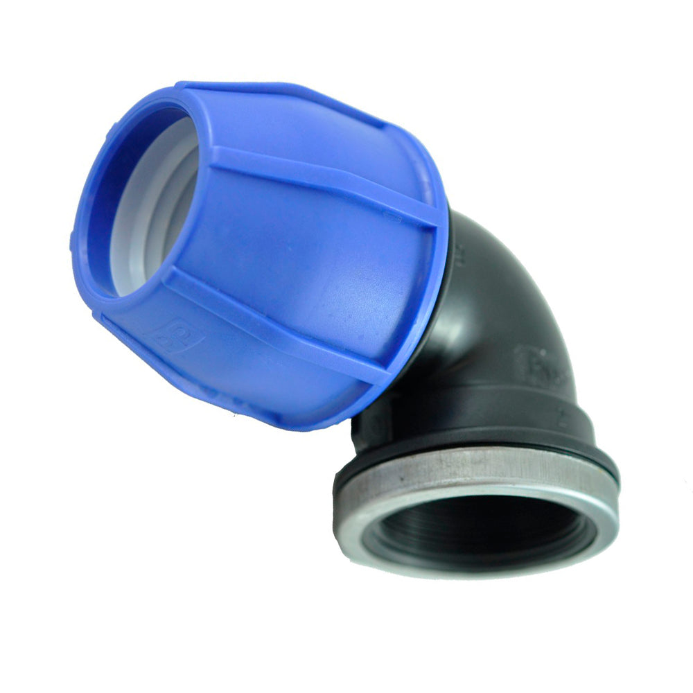 Compression Poly Metric Elbow -Poly x FI BSP- 63 mm x 2" - Norma