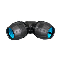 Compression Poly Metric Elbow- Poly x Poly - 90mm x 90mm