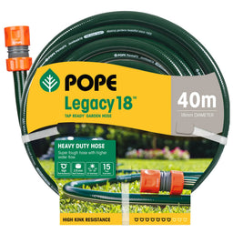 Pope Garden Hose Legacy Tap Ready 7/10 Kink Resistance 18mm x 40 metres (50135729)