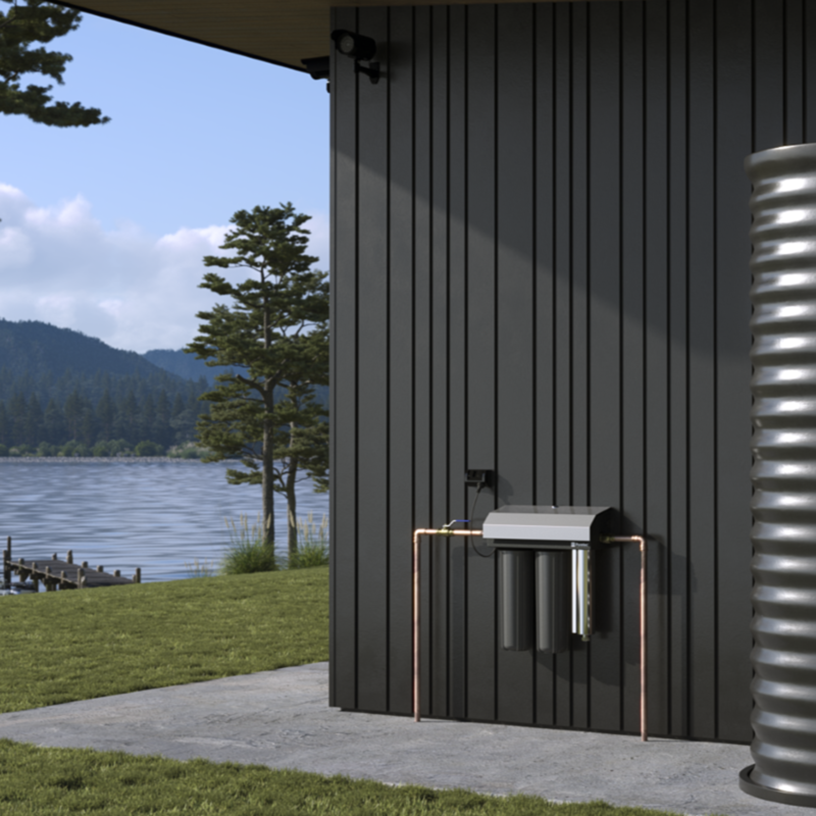 Puretec Filter Hybrid E7 Whole House Rainwater UV Twin System (includes PL05MP2, DP10MP2, & RL7 UV Lamp)