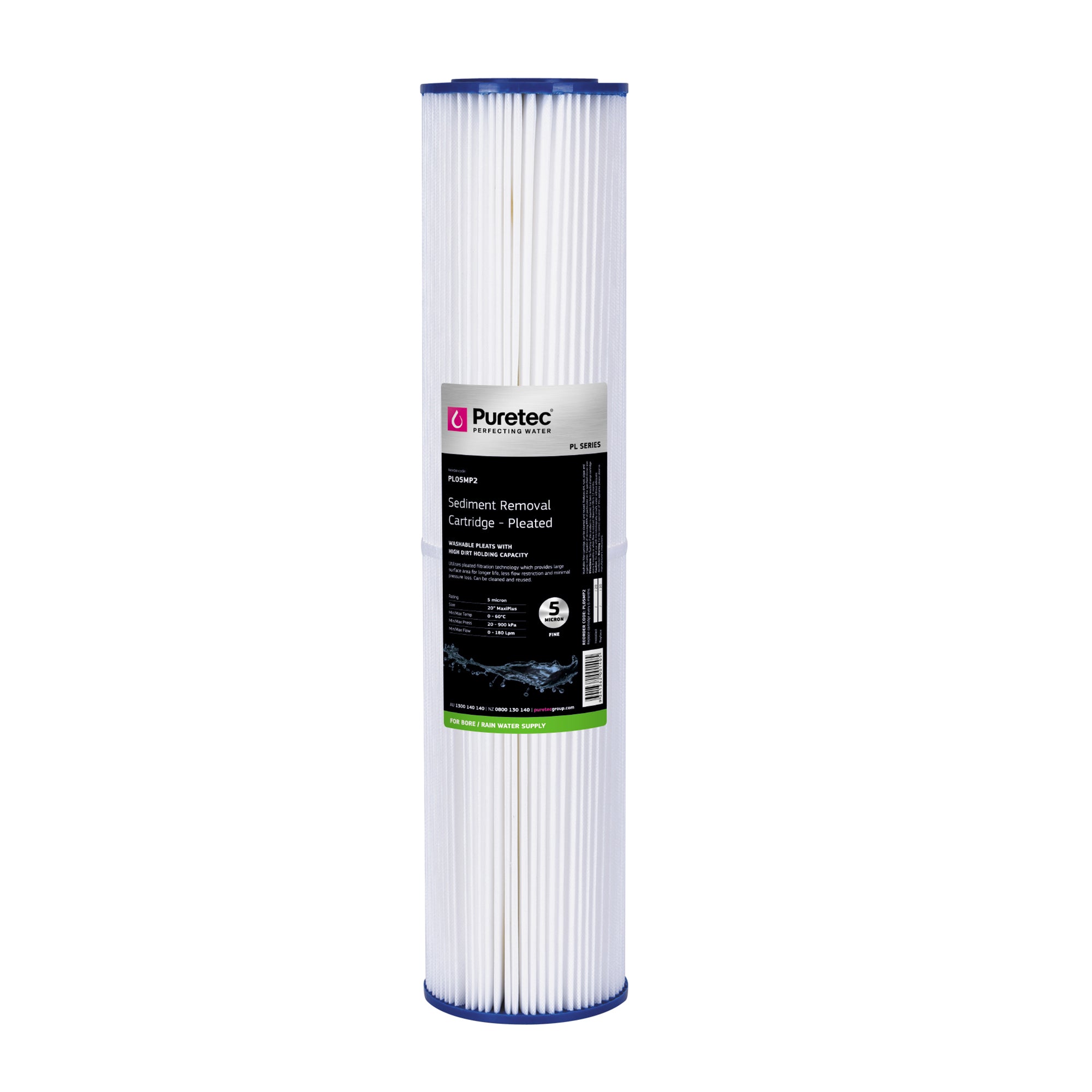 Puretec Filter Hybrid E7 Whole House Rainwater UV Twin System (includes PL05MP2, DP10MP2, & RL7 UV Lamp)