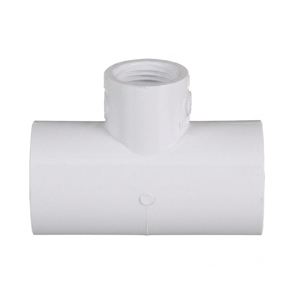 PVC Pressure Snap-On Faucet Tee 25mm x 15mm (1" x 1/2")