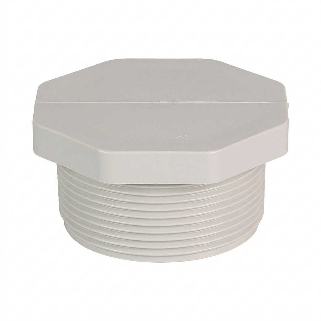 PVC Pressure Threaded Plug 15mm (1/2") BSP
