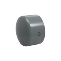 RACCORD dark grey PVC 200mm end cap