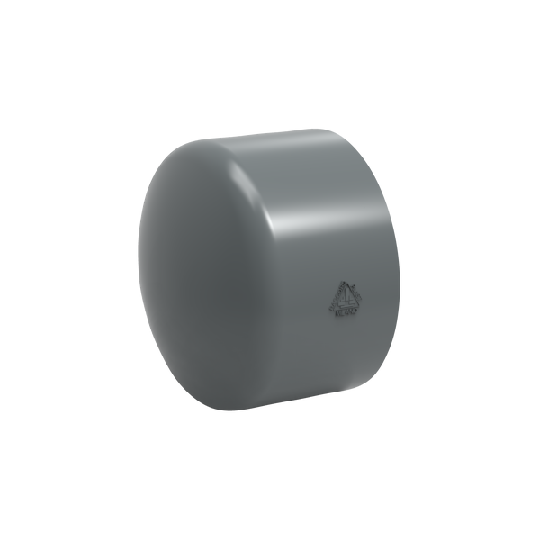 RACCORD dark grey PVC 200mm end cap