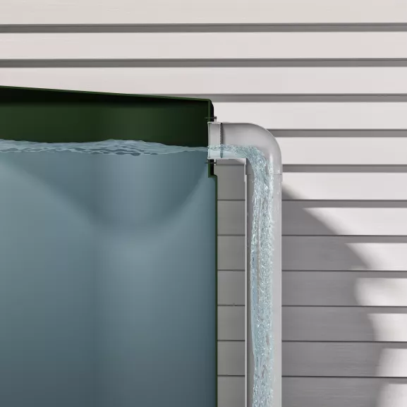 Rain Harvesting Flanged Tank Overflow Kit Flat 90mm Socket (includes Flange, Gasket, Mosquito-Proof Screen, Screws)