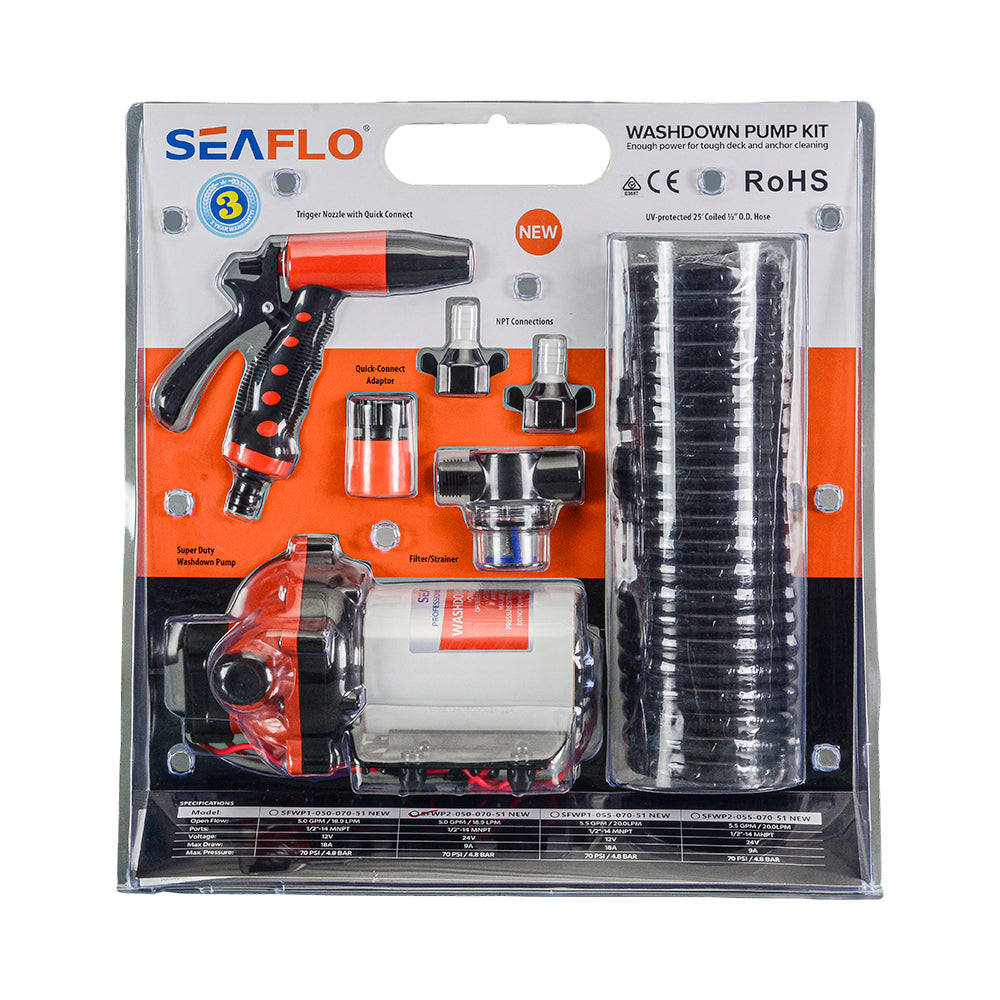 Seaflo Extreme Washdown Kit 12V 5.0GPM