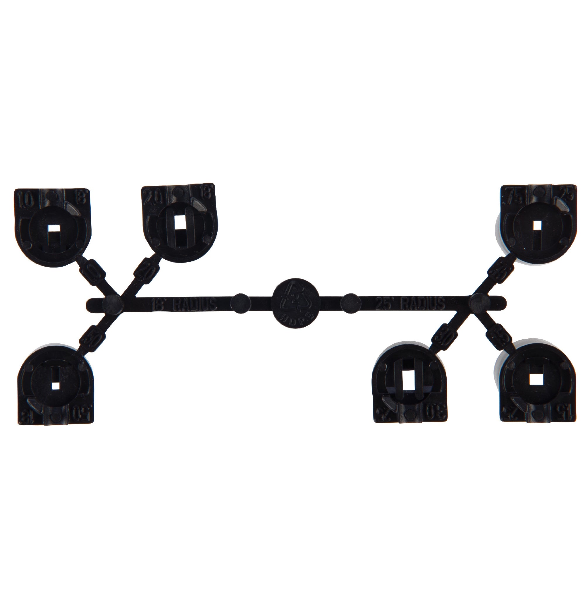 Hunter Sprinkler PGP/I20 Short Radius Nozzles Black (Rack of 6)