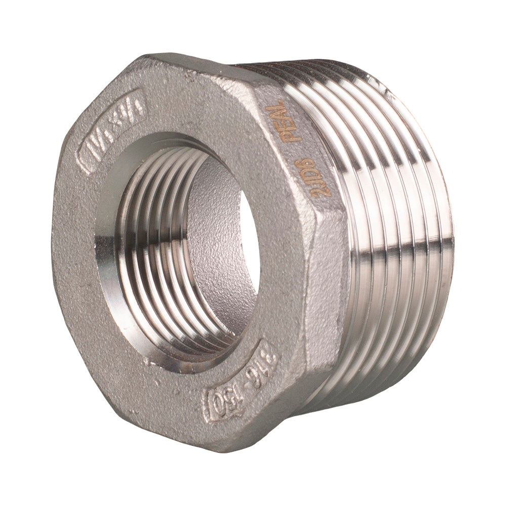 Stainless Bush Reducing 316 50 mm x 40 mm BSP