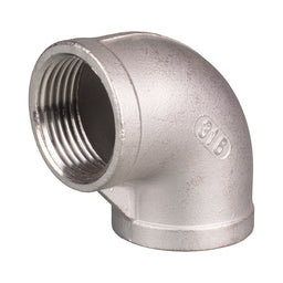 Stainless Steel Elbow 90° Threaded BSP 80mm (3")