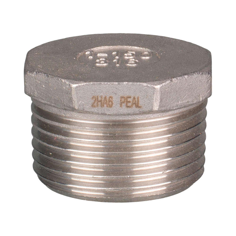 Stainless Steel 316 Hex Plug 20mm (3/4") BSP