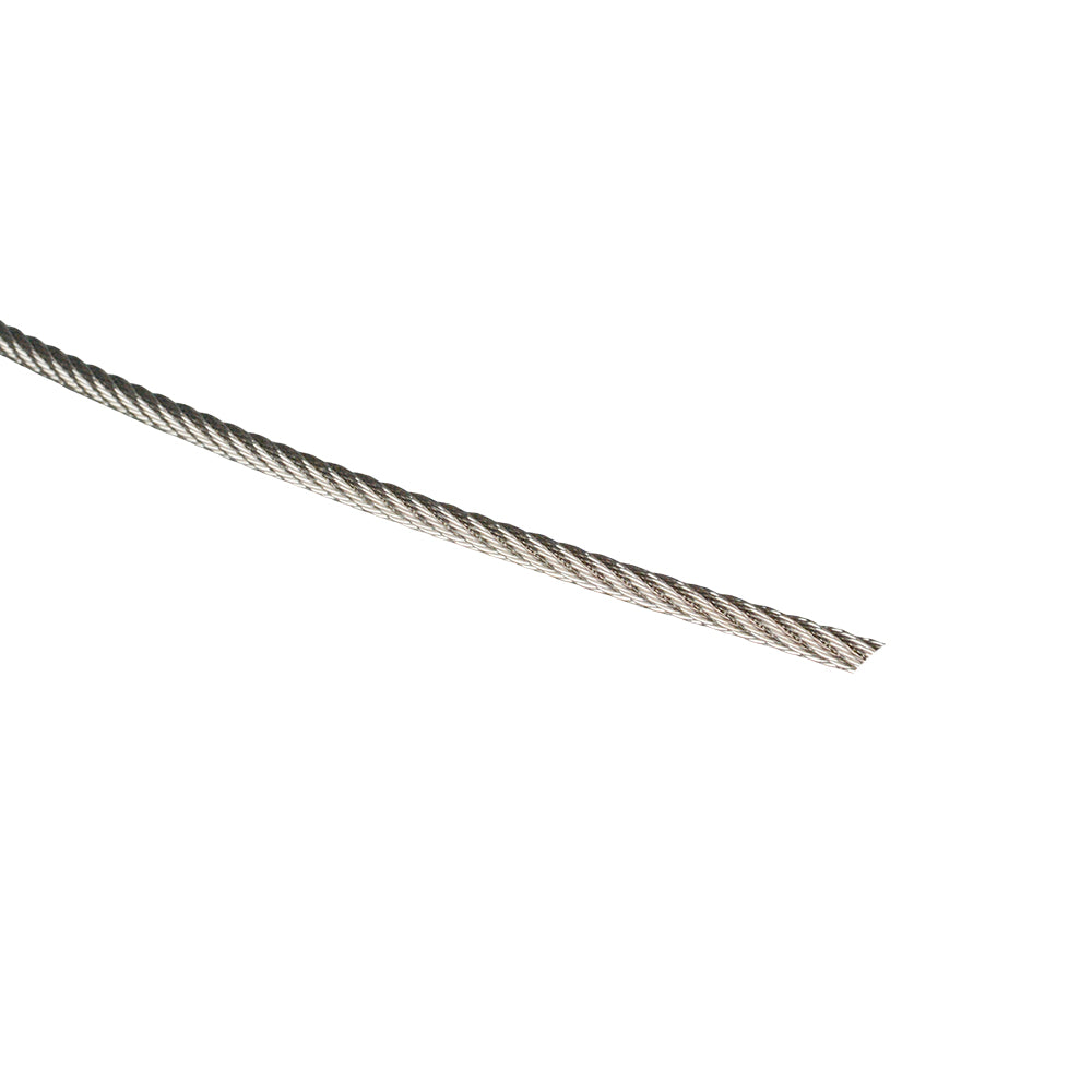 Stainless Steel Rope 3.2 mm, 316, 7 x 7 Strand (per metre)