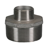 Stainless Steel Nipple Reducing Threaded BSP 40mm x 25mm (1 1/2" x 1")