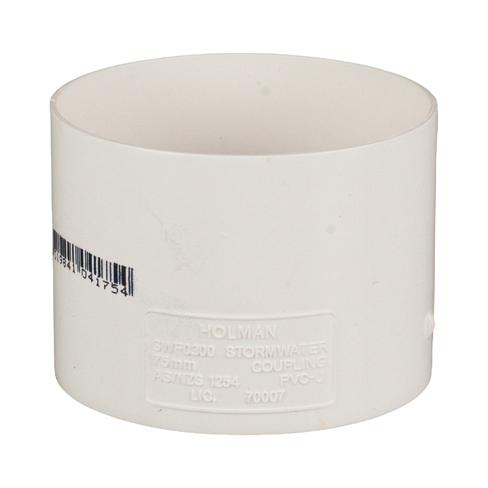 Stormwater Plain Coupling 75 mm