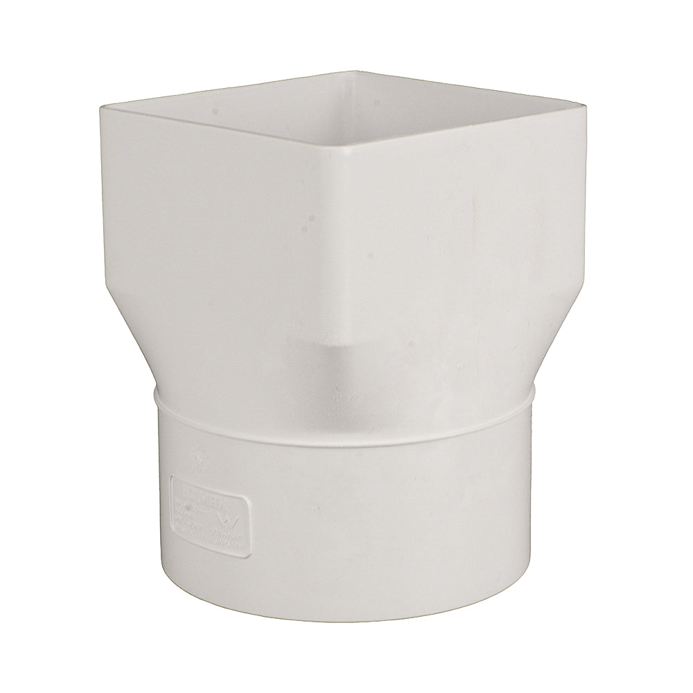 Stormwater Down Pipe Adapter 100mm x 100mm to 100mm Pipe