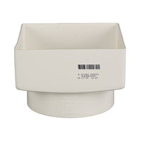 Stormwater Rectangle Downpipe Adaptor 100mm x 100mm to 90mm Pipe
