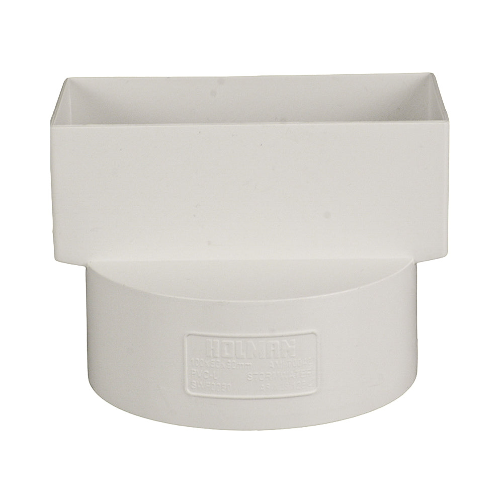 Stormwater Downpipe Adaptor 100mm x 50mm to 90mm