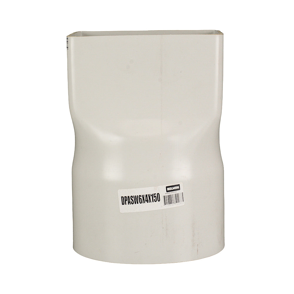 Stormwater Rectangle Downpipe Adaptor 150mm x 150mm to 150mm Pipe