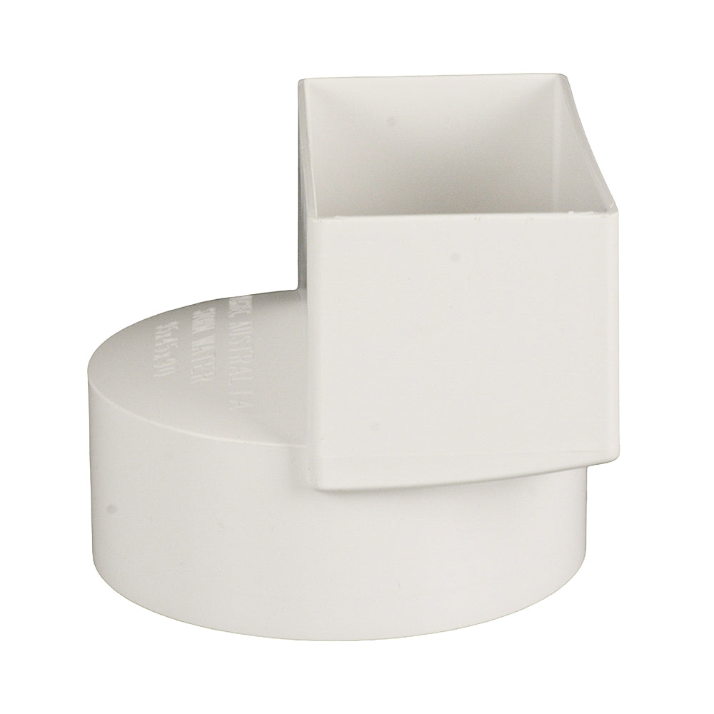 Stormwater Downpipe Adaptor 95mm x 45mm to 90mm
