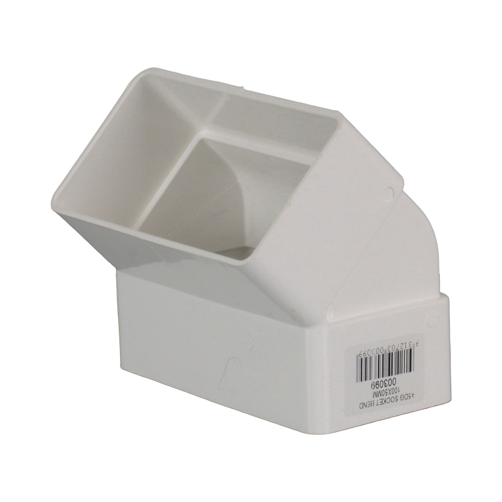 Stormwater Downpipe Elbow 45° FF 100mm x 50mm