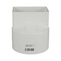 Stormwater Rectangle Downpipe Adaptor 80mm x 50mm to 90mm Pipe