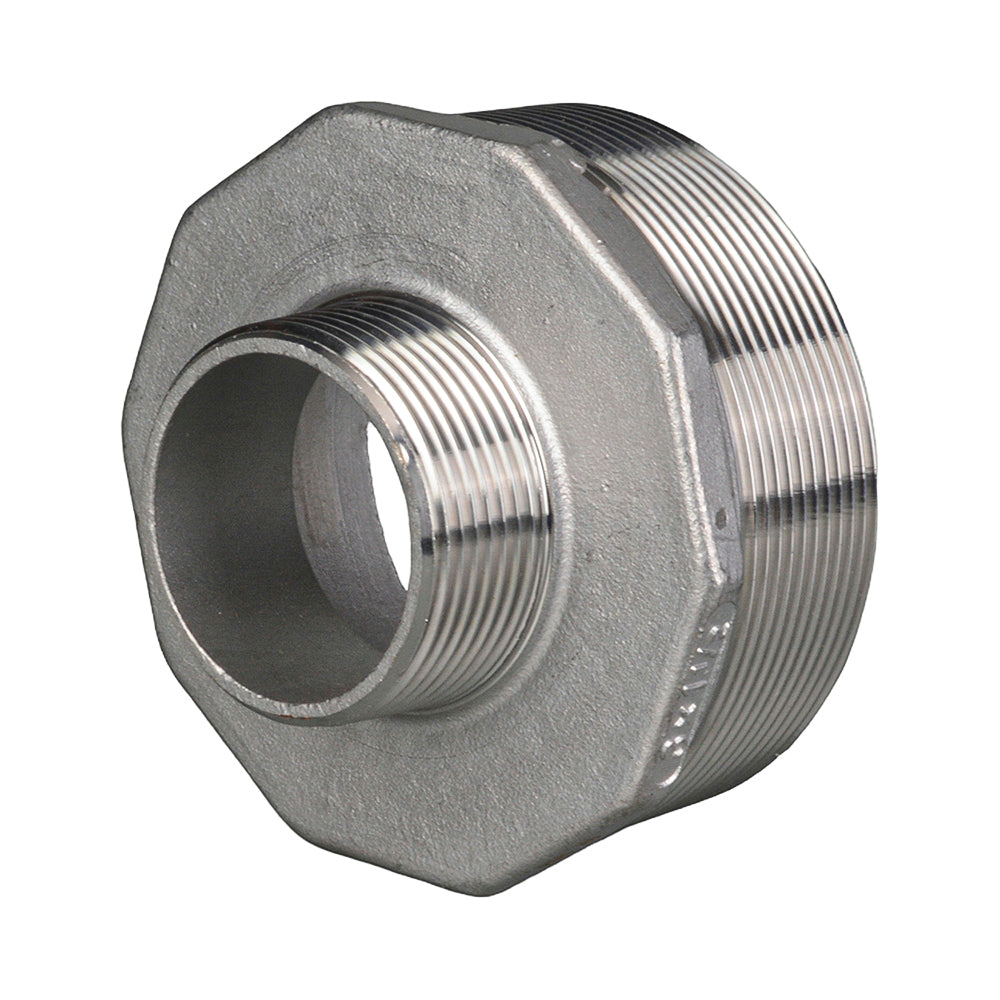 Stainless Steel Nipple Reducing Threaded BSP 25mm x 15mm (1" x 1/2")