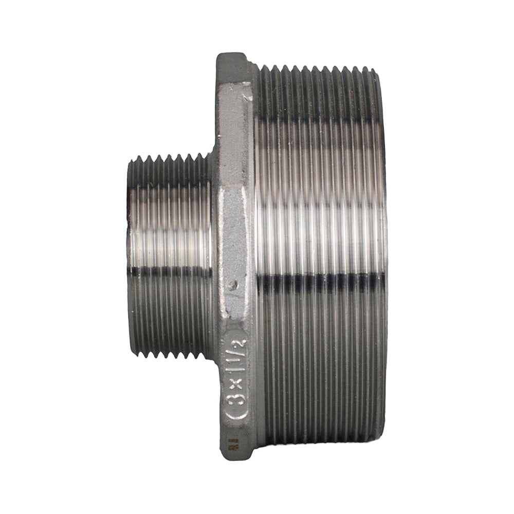 Stainless Steel Nipple Reducing Threaded BSP 25mm x 15mm (1" x 1/2")