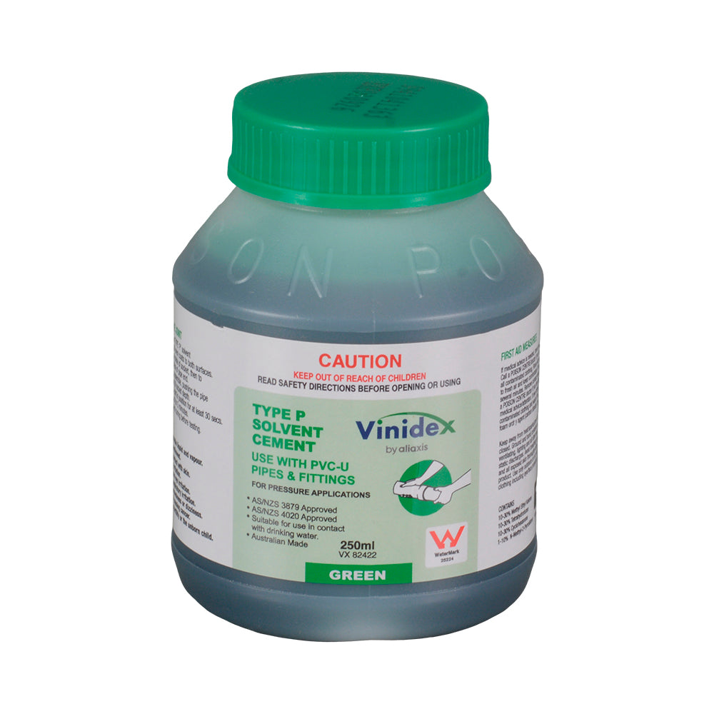 Solvent Cement PVC-U Type P Green 250 ml