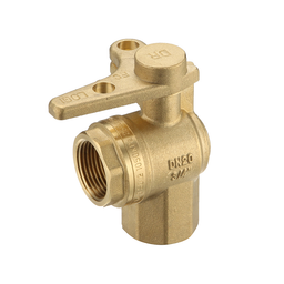 Valve Ball Brass Right Angle FI x FI 25mm (1")