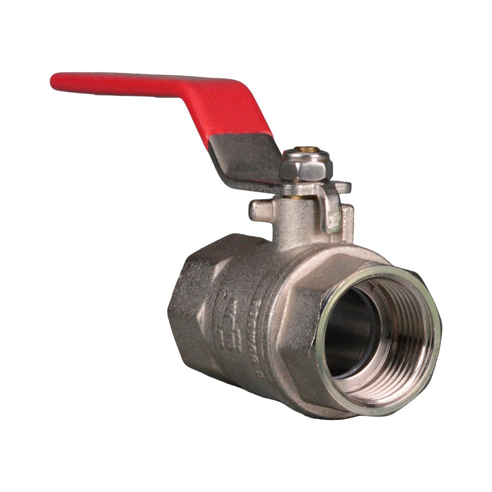 Valve Ball Brass W/ Stainless Steel Handle (Full Flow) 40mm (1 1/2")