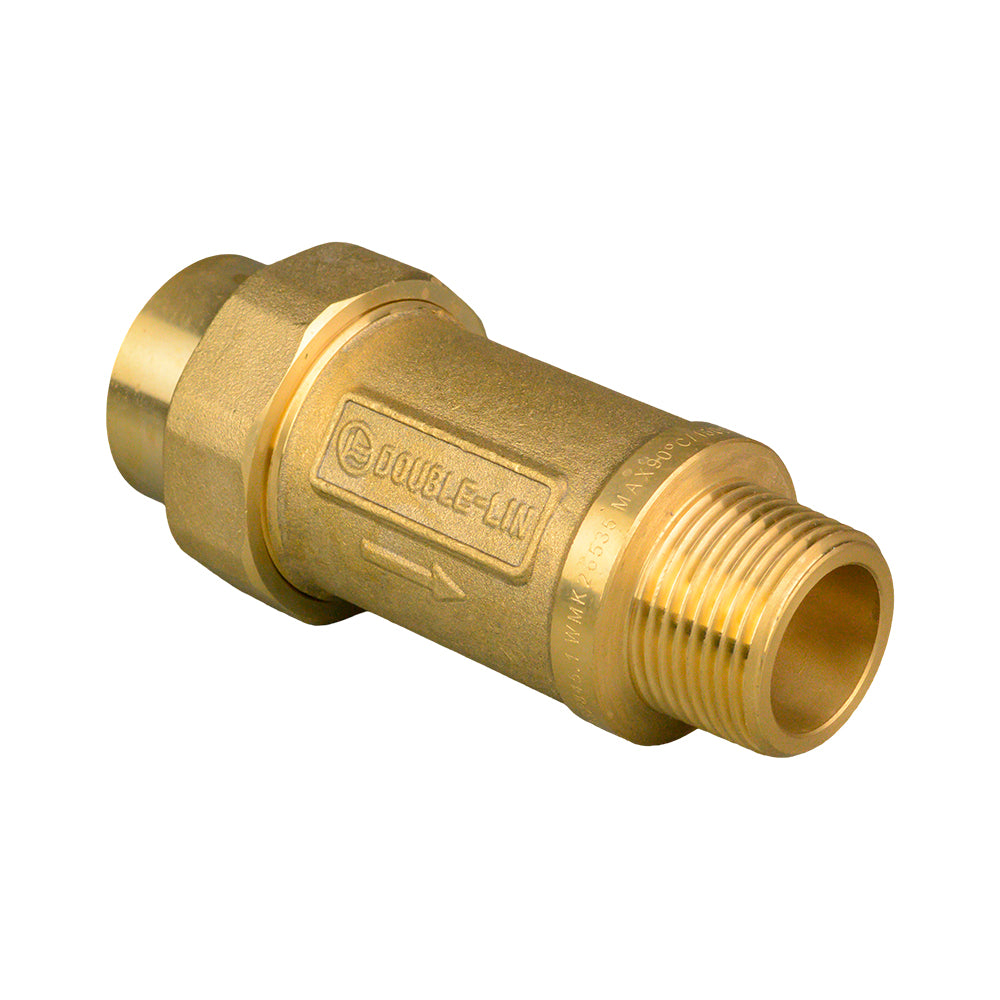 Brass Dual Check Valve/ Backflow Preventer MF 25mm
