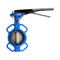 Cast Iron Wafer Style Butterfly Valve with S/S Stem 150mm (6") - Table D Flange