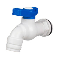 PVC Mini Ball Valve Hose Bib Cock, M Thread - 1/2" (15mm)